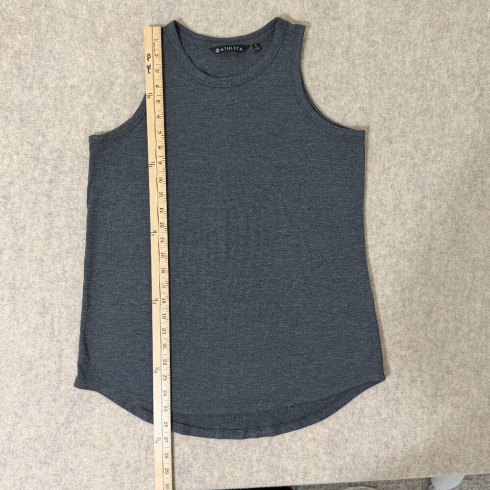 Athleta Gray Performance Tank Top Modal Blend Athletic Sleeveless Small - Picture 7 of 8